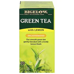 Bigelow Green Tea Lemon Decaf - 20 Count