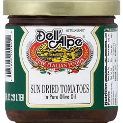 Dell Alpe Sundried Tomato In Oil Glass Jar - 7.5 Oz