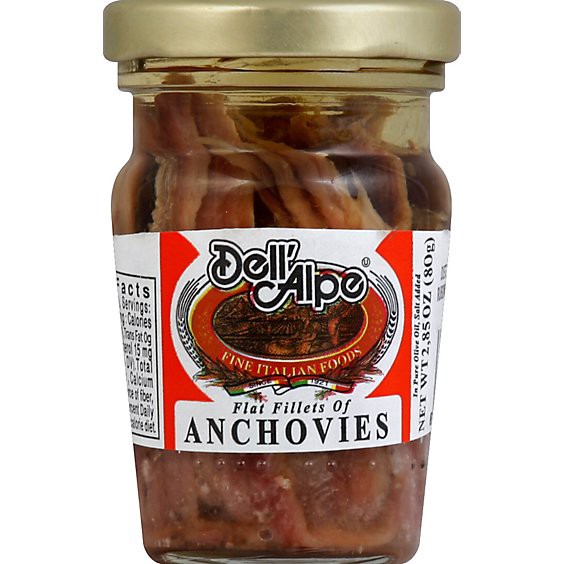 slide 1 of 1, Dell Alpe Anchovies - 2.85 Oz, 2.85 oz