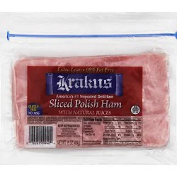 Krakus Sliced Polish Ham - 16 Oz