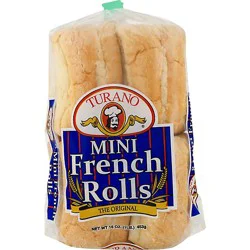 Turano Mini French Rolls - 16 Oz