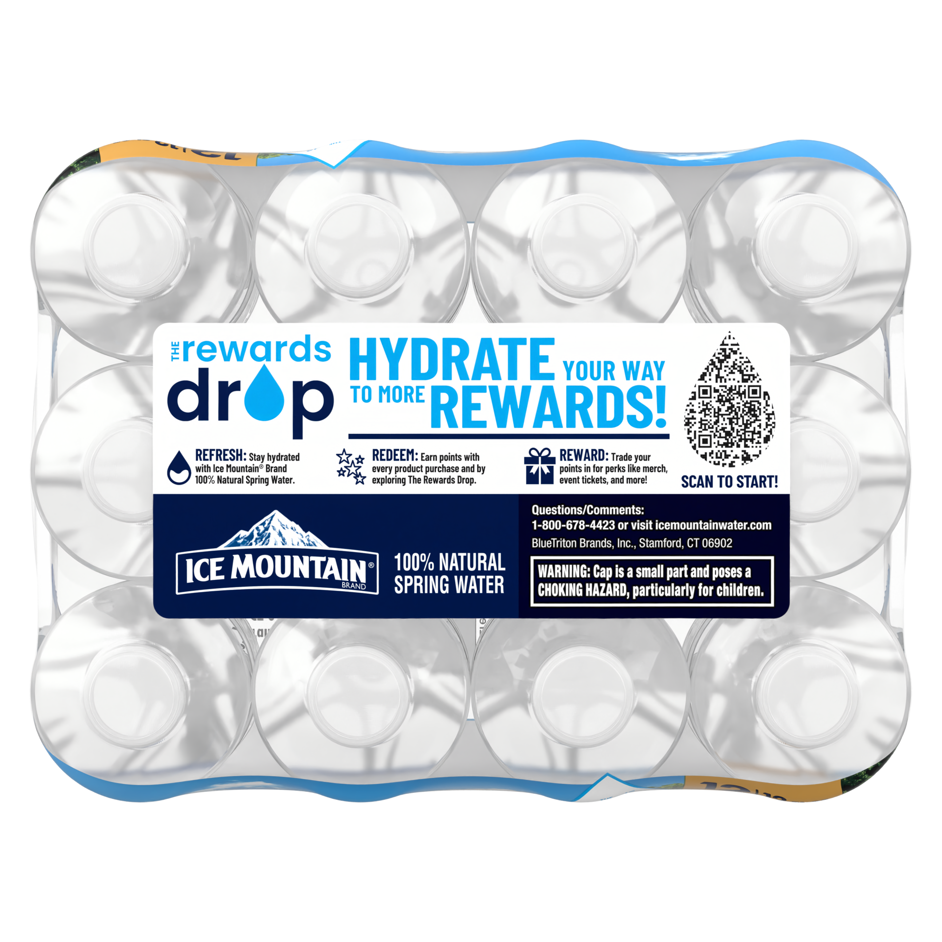 slide 3 of 3, Ice Mountain 100% Natural Spring Water - 12-12 Fl. Oz., 12 ct; 12 fl oz