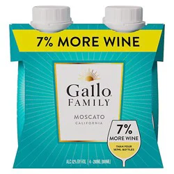 Gallo Family Vineyards Moscato Tetra - 4 - 187 Ml