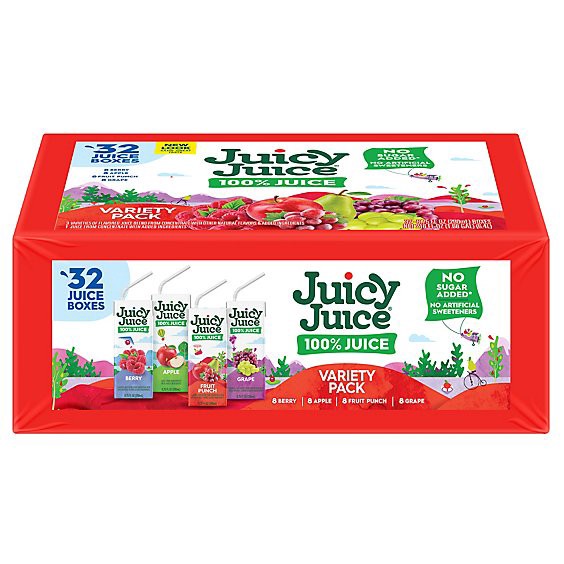slide 1 of 8, Juicy Juice Variety Slim - 32-6.75 Fl. Oz., 32 ct; 6.75
