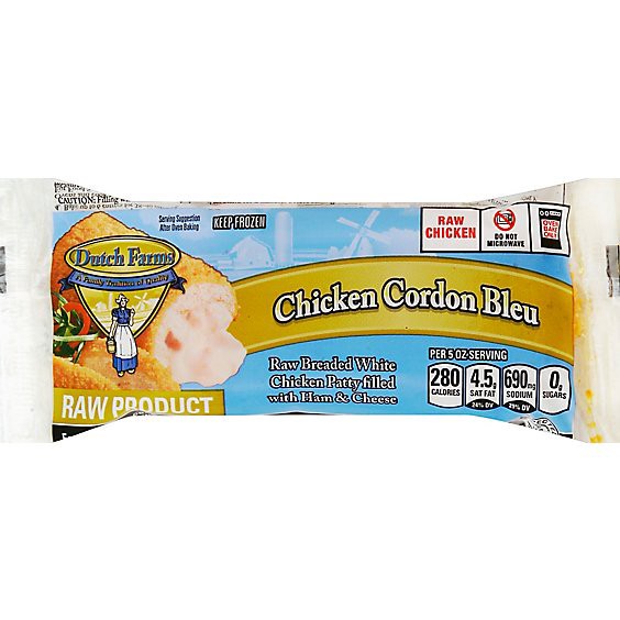 slide 1 of 5, Dutch Farms Chicken Cordon Bleu Kiev - 5 Oz, 5 oz