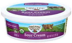 Organic Valley Full Fat Sour Cream - 8 Oz