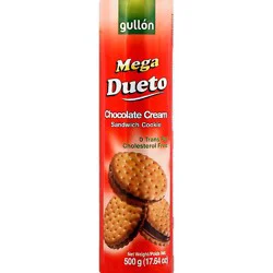 Gullon Mega Dueto Chocolate Cream Sandwich Cookies 17.6 Oz - 17.6 Oz