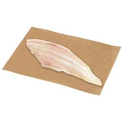 Sole Grey Fillet Fresh Service Case - 0.75 Lb