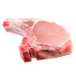 Meat Counter Pork Chops Seasoned Thin Cut Bone In