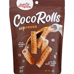 Sun Tropics Cocorolls Espresso Rolled Coconut Wafers - 4 Oz