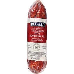 Delallo Hot Sopressata - 9 Oz
