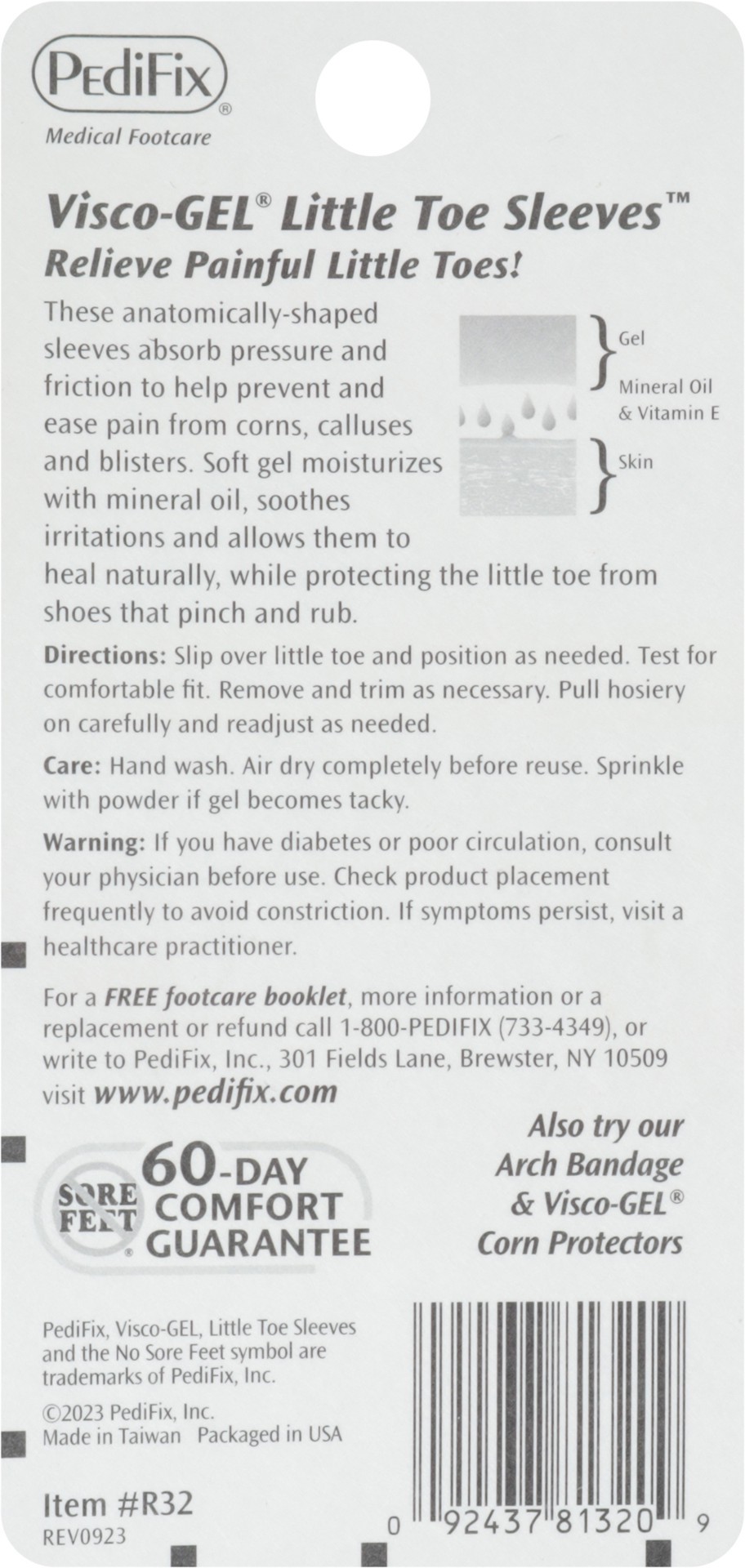 slide 7 of 12, Pedifix Visco Gel Little Toe Sleeves - 2 Count, 2 ct