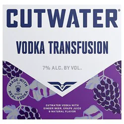 Cutwater Grape Transfusion Vodka - 4-12 Fl. Oz.