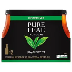 Pure Leaf Tea Brewed Unsweetened Black - 12-16.9 Fl. Oz.