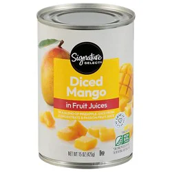 Signature Select Mango Diced In Juice - 15 Oz