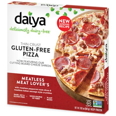 slide 1 of 1, Daiya Dairy Free Meatless Meat Lovers Gluten Free Pizza - 19.1 Oz, 19.1 oz
