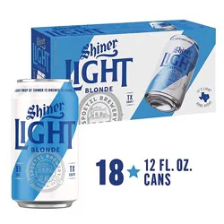 Shiner Light Blonde In Cans - 18-12 Fl. Oz.