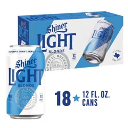 Shiner Light Blonde In Cans - 18-12 Fl. Oz.