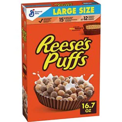 General Mills Corn Puffs Reeses Large Size - 16.7 Oz