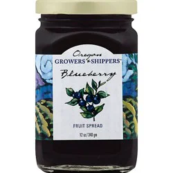 Oregon Growers & Shippers Fruit Spread Blueberry Jar - 12 Oz