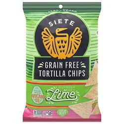 Siete Grain Free Lime Tortilla Chips - 5 Oz