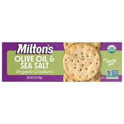 Milton's Craft Bakers Olive Oil & Sea Salt Organic Gourmet Crackers - 6 Oz