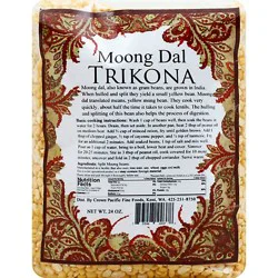 Trikona Moong Dal - 24 Oz