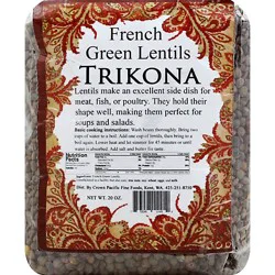 Trikona Bean French Green Lentils - 20 Oz