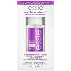 Essie Salon Quality Nail Care Vegan Clear Top Coat No Chips Ahead - 0.46 Fl. Oz.