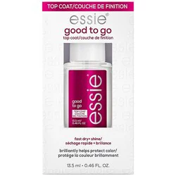 Essie Salon Quality Nail Care Vegan Clear Top Coat Good To Go - 0.46 Fl. Oz.
