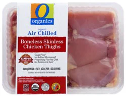 O Organics Organic Chicken Thighs Boneless Skinless - 1.50 Lb