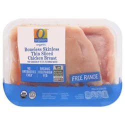 O Organics Boneless Skinless Thin Slice Chicken Breasts - 1 Lb