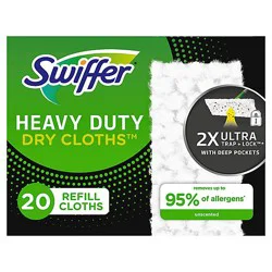 Swiffer Mopping Cloths Dry Refills Heavy Duty Multi Surface - 20 Count