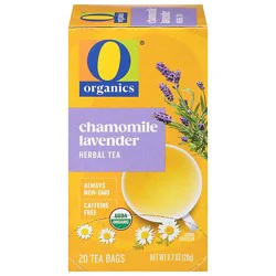 O Organics Tea Chamomile Lavender - 20 Count