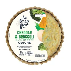 La Terra Fina Cheddar And Broccoli Quiche - 6 Oz