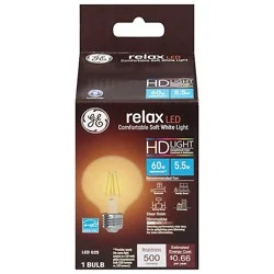 Ge 60w Eq Hd Relax G25 1ct Clear - Each