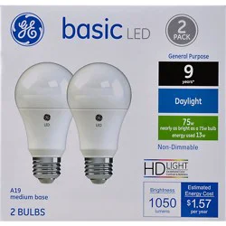 Ge 75w Eq Basic Daylight - 2 Count
