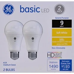 Ge 100w Eq Basic Soft White - 2 Count