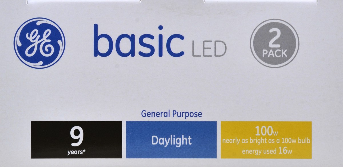 slide 2 of 4, Ge 100w Eq Basic Day - 2 Count, 2 ct