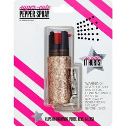 Blingsting Pepper Spray Keychain With Uv Marking Dye Rose Gold - Each
