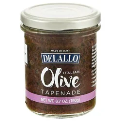 Delallo Black Olive Tapenade In Oil - 6.7 Oz