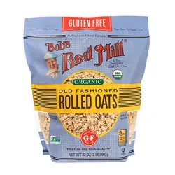 Bobs Red Mill Rolled Oats Gluten Free Organic Old Fashioned - 32 Oz