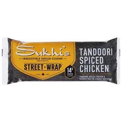 Sukhi's Indian Tandoori Chicken Roti Street Wrap Sandwich - 5.5 Oz