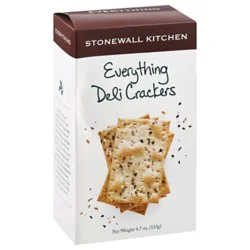 Stonewall Kitchen Everything Deli Crackers - 4.7 Oz