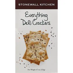 Stonewall Kitchen Everything Deli Crackers - 4.7 Oz