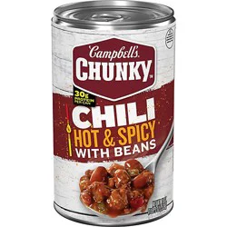 Campbell's Chunky Hot And Spicy Chili With Beans - 19 Oz