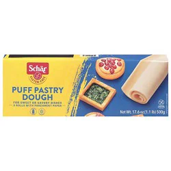 Schar Puff Pastry Dough Gluten Free - 2-8.8 Oz