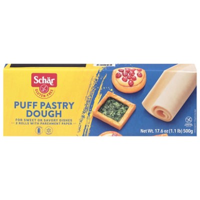 slide 1 of 1, Schar Puff Pastry Dough Gluten Free - 2-8.8 Oz, 17.64 oz