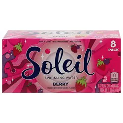Soleil Sparkling Water Berry - 8-12 Fl. Oz.