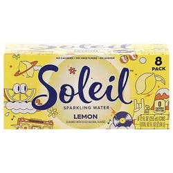 Soleil Sparkling Water Lemon - 8-12 Fl. Oz.